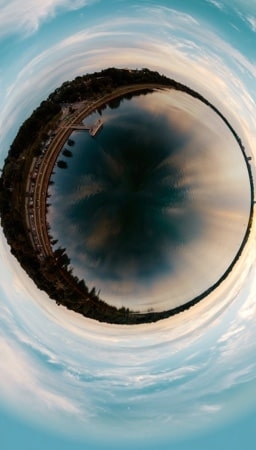 Image of demonstrating the Fish Eye effect